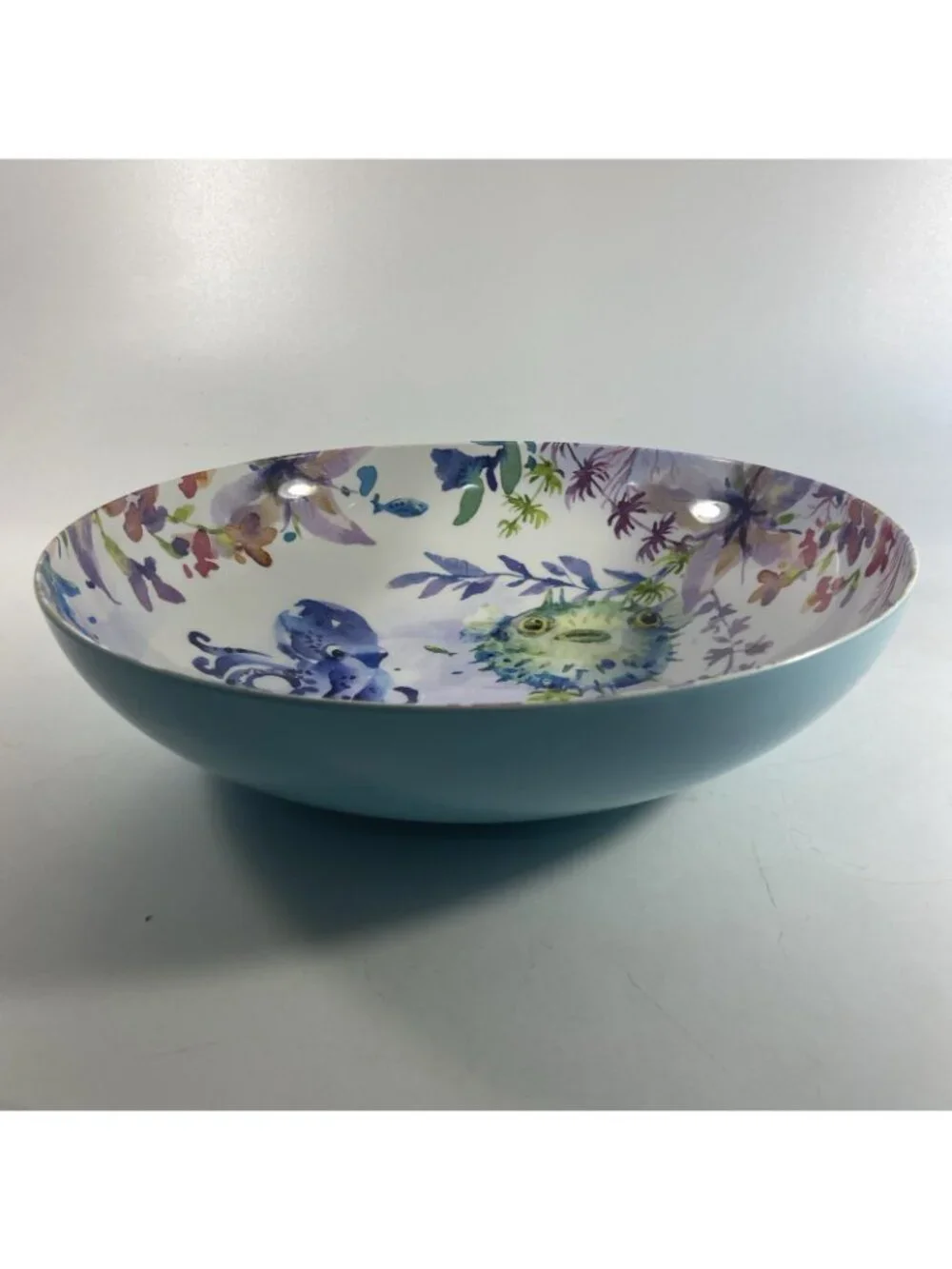 Pier 1 Sea Life Melamine Serving Bowl 12